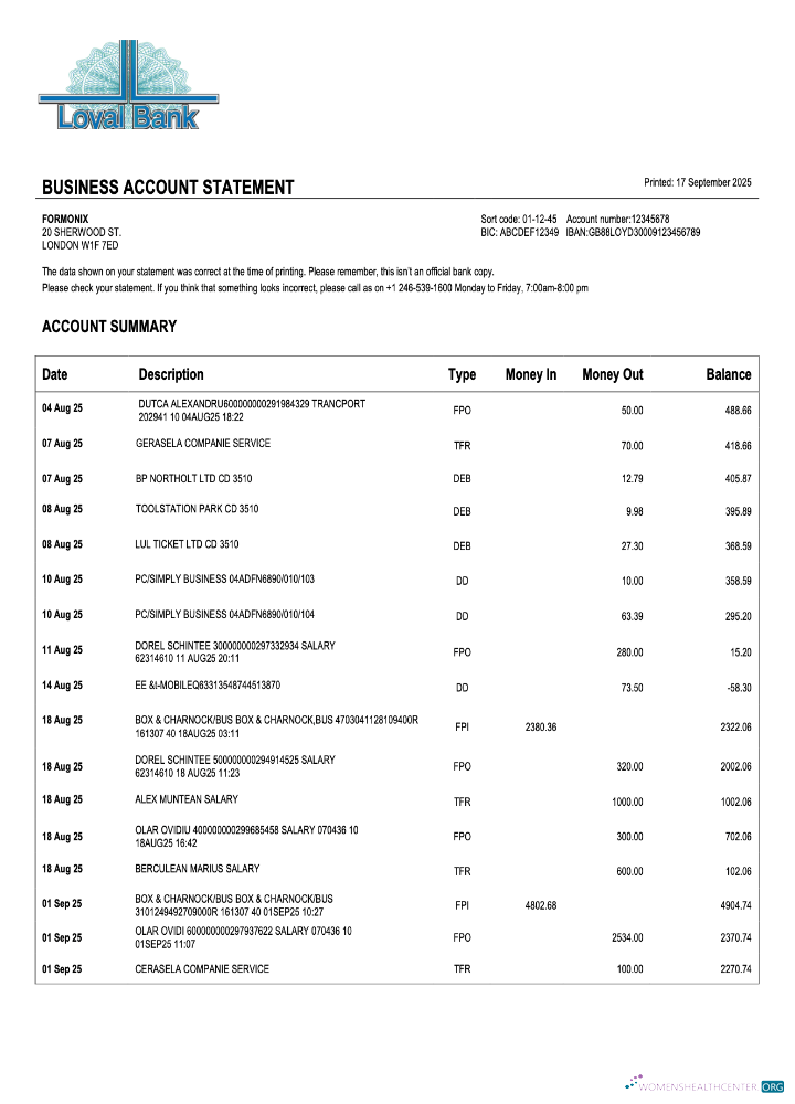 Download Saint Lucia Loyal enterprise statement Word and PDF format Photoshop template